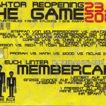 Flyer zur Party Reaktor Merseburg 2004