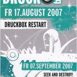 Flyer zur Party Druckbox Leipzig 2007