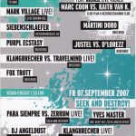 Flyer zur Party Druckbox Leipzig 2007