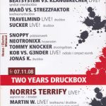 Flyer zur Party Druckbox Leipzig 2008