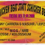 Flyer zur Party Mona Lisa Gleina 2000
