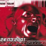 Flyer zur Party Mosaique Club Reinstaedt 2001