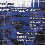 Flyer zur Party Mosaique Club Reinstaedt 2001
