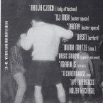 Flyer zur Party Kopfsport Open Air Erfurt 2001, Nadja Czock, Dj Mok, Danny, Basti, Mima Matze, Basic Groove, Mark S., Technotourist…