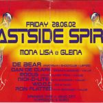 Flyer zur Party Mona Lisa Gleina 2002