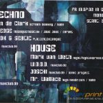 Flyer zur Party Mona Lisa Gleina 2002