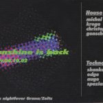Flyer zur Party Nightfever 1 Jahr Nightfever Zeitz/Grana 2002, Nico, Atomic, Rico, Pulque, Michel Largo, Krego, Christoph, Genscher…