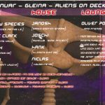 Flyer zur Party Mona Lisa Gleina 2003