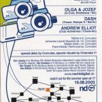 Flyer zur Party Nachtdigital Festival 2003, Olga & Jozef, Dash, Andrew Elliot, Michel, Johannes Leonid, Stalker, Frank Molder