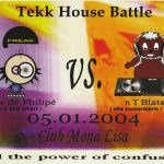 Flyer zur Party Mona Lisa Gleina 2004