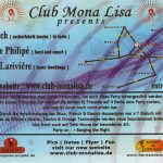 Flyer zur Party Mona Lisa Gleina 2004