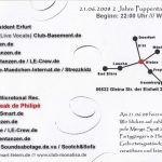 Flyer zur Party Mona Lisa Gleina 2008