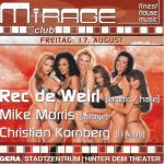 Flyer zur Party Mirage Club Gera