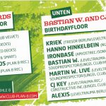 Flyer zur Party Plan B Weißenfels 2007, Mighty Yo, Tom B, Vortex, W.O.O.D, Dan Advards, Marc Coon, Kriek, Hanno Hinkelbein, Ironbase…