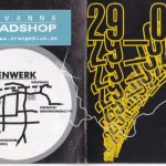 Flyer zur Party Pressenwerk Bad Salzungen 2000, Gregor, Marcus Welby, Nadja Czock, Crazy-t, Reiko, Mark Van Weth