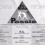 Flyer zur Party Rostlaube Karsdorf 2000, Andy Pley, Tino Lenke, Frank, N.D., Mario Kleen, Two Face, Der Kantor, Anthony Keck