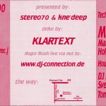 Flyer zur Party Soundsize Marienthal 2000, Umek, Emerson, Torsten Kanzler, Marc Electric, Stefan, Major Rush, Marco Remus, Holgi Star…