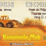 Flyer zur Party Skyline Wiehe 2001, Micha, Freak de Philipé, Thomas, Vinyl D.