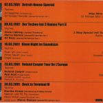 Flyer zur Party Soundsize Marienthal 2001, Bassline, Torsten Kanzler, Miss Minx, Michael Stier, Chris Liebing, Marco Remus, Bezz…