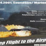 Flyer zur Party Soundsize Marienthal 2001, Emerson, Torsten Kanzler, Michael Stier, Vincent Vegas, Sebbo, Marc Mirror, Polytechnique…