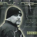 Flyer zur Party Soundsize Marienthal 2001, Millnor, Treplec, Ray Kajioka, Maurizio Schmitz, Bezz, Marco Remus, I.C.O.N., Toxic Twin…