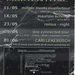 Flyer zur Party Soundsize Marienthal 2001, Millnor, Treplec, Ray Kajioka, Maurizio Schmitz, Bezz, Marco Remus, I.C.O.N., Toxic Twin…