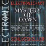 Flyer zur Party Schlosskeller Weissenfels 2001, Mystery of Dawn