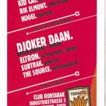 Flyer zur Party Rohtabak Doebeln 2003, The Boogie Pimps, Kid Cat, Rik Elmont, Huggi, Djoker Daan, Eltron, Subtrak, The Source