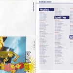 Flyer zur Party Sonne Mond und Sterne Festival Saalburg 2003, A. Hoerste aka White Horse, Alton Miller, Ananim, Andreas Feininger, Anja…