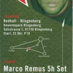 Flyer zur Party Redhall Klingenberg 2004, Marco Remus, Hanson & Schrempf, Human Like Machines, SubStone