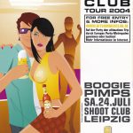 Flyer zur Party Shoot Club Delitzsch 2004, Boogie Pimps