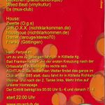 Flyer zur Party Streitseebad Kölleda 2004, Vinyl D., Freak de Philipé, Böckchen, Weed Beat, Es, Zwette, G.R.O.X.X., housejoue, Daniel…