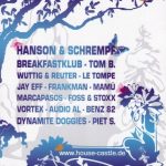 Flyer zur Party House Castle VI Schloß Püchau 2007, Hanson & Schremp, Breakfastklub, Tom B, Wuttig & Reuter, Le Tompe, Jay…