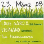 Flyer zur Party Pressenwerk Bad Salzungen 2008, Louis Garcia, Stephano, The Housegroover