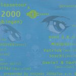 Flyer zur Party Veranstaltung im Altes Trockenwerk Leubingen mit Cockfoster, Blaxx, Es, Sven UK, Moeppes, Patrick, Joschi, Daniel…
