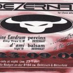 Flyer zur Party Dezernat Delitzsch 2000
