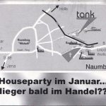 Flyer zur Party Advanced Textures im TANK Naumburg am 9. Dezember 2000