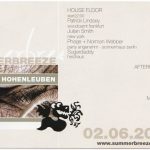 Flyer zur Party im Waldbad Hohenleuben am 2.6.2001