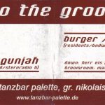 Flyer zur Party ...into the Groove in der Tanzbar Palette Halle am 21. September 2001
