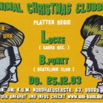 Flyer zur Party Minimal Christmas Clubbing im Uni.Kum Erfurt am 25. Dezember 2003