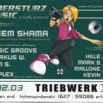 Flyer zur Party Triebwerk Erfurt 2003