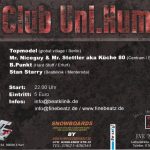 Flyer zur Party Fusion im Uni.Kum Erfurt am 28. Februar 2004