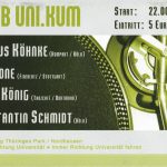 Flyer zur Party Uni.Kum Erfurt 2004