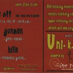 Flyer zur Party Uni.Kum Erfurt 2004