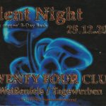 Flyer zur Party Silent Night im Twenty Four Club in Weißenfels am 25. Dezember 2004