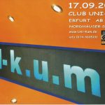Flyer zur Party Uni.Kum Erfurt 2005